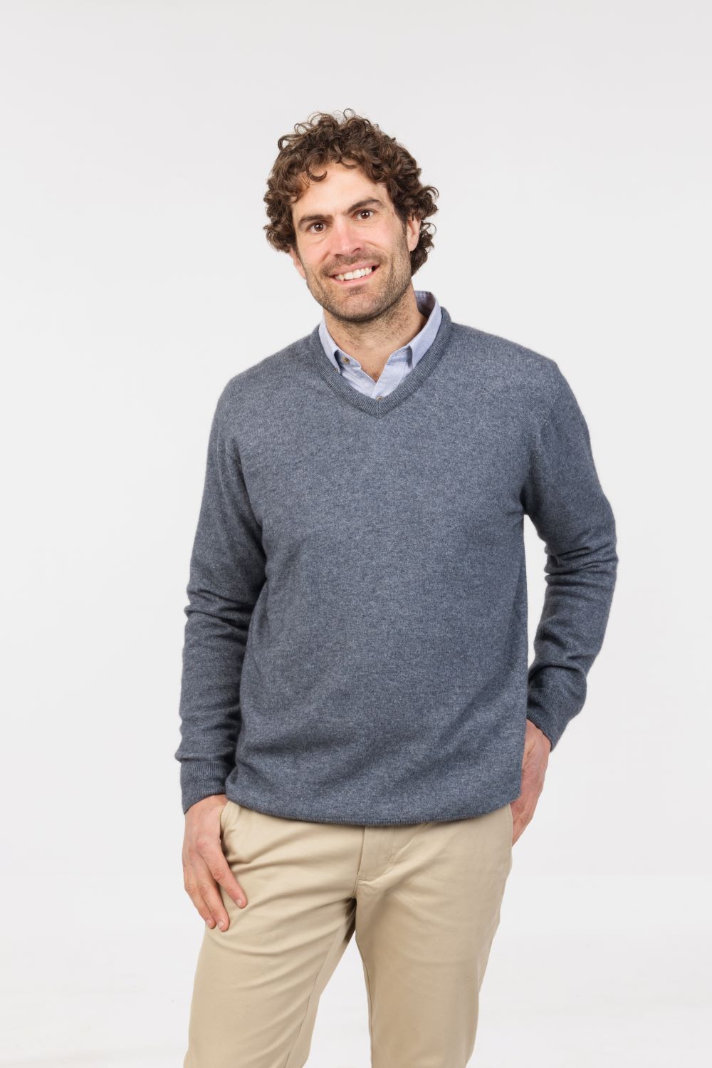 Men's Vee Neck Jumper