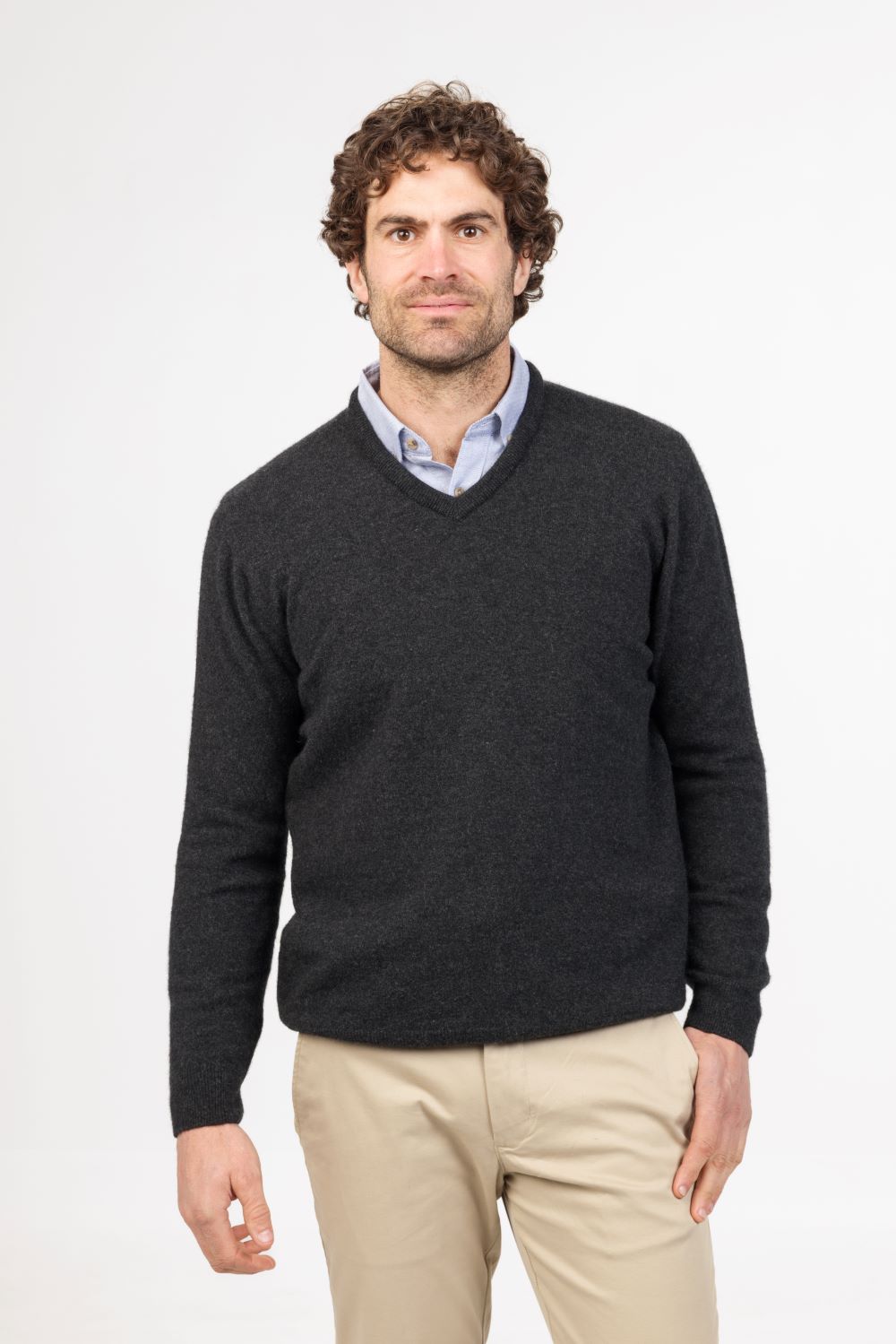 Men's Vee Neck Jumper