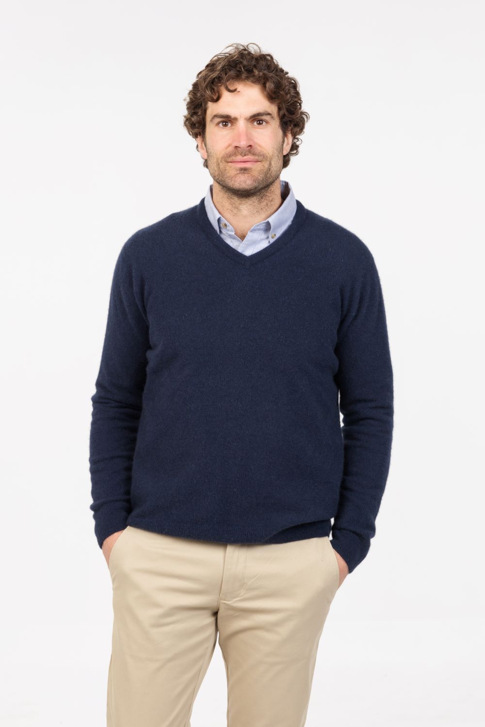Men's Vee Neck Jumper