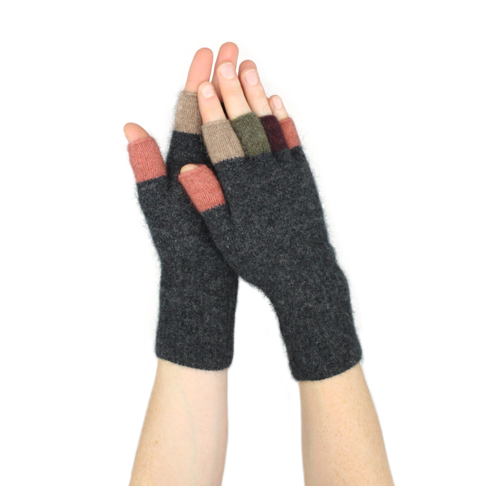 Multicoloured Fingerless Gloves