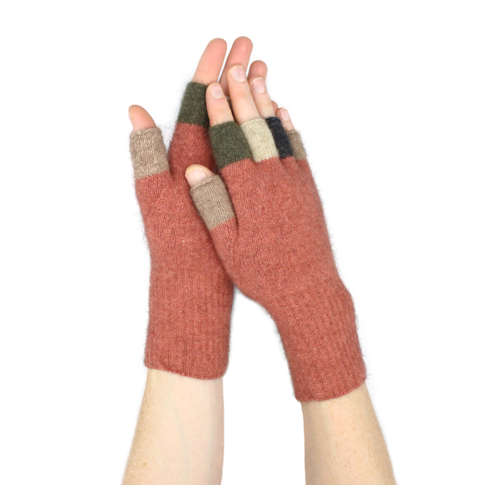 Multicoloured Fingerless Gloves
