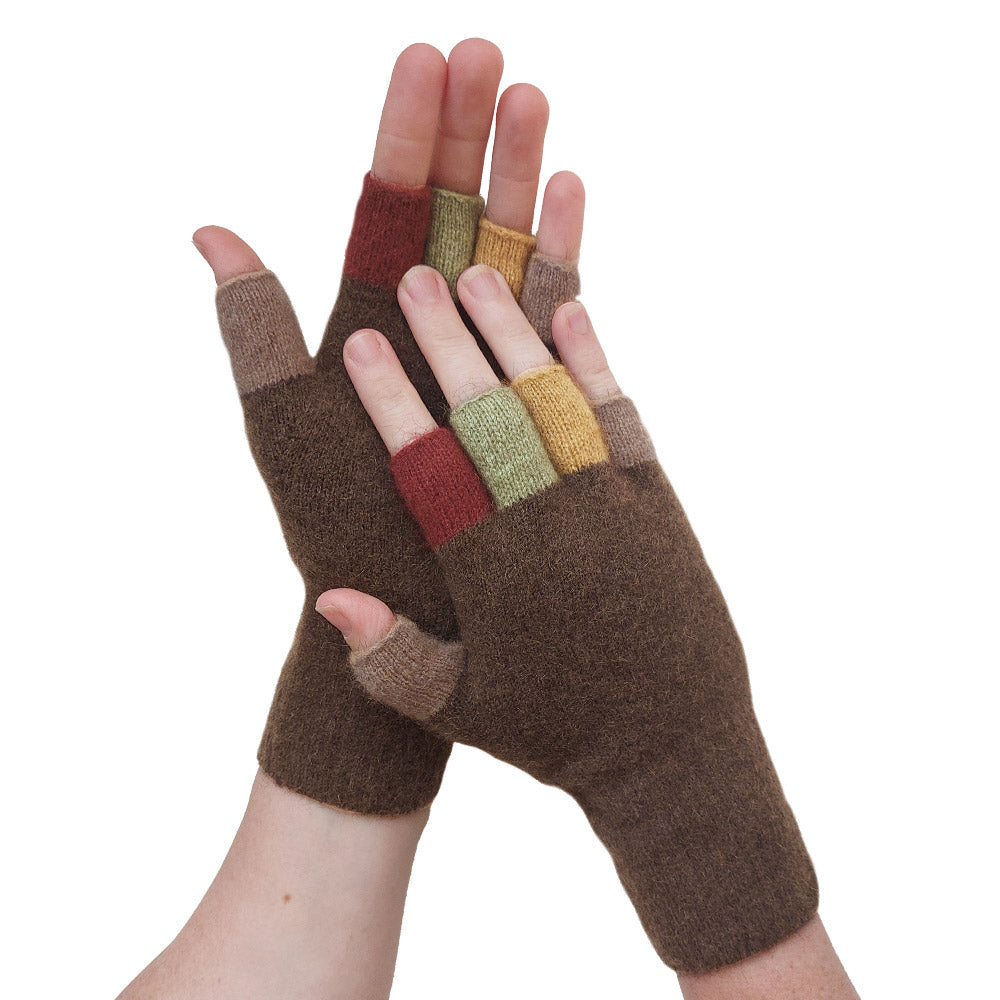 Multicoloured Fingerless Gloves