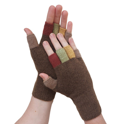Multicoloured Fingerless Gloves