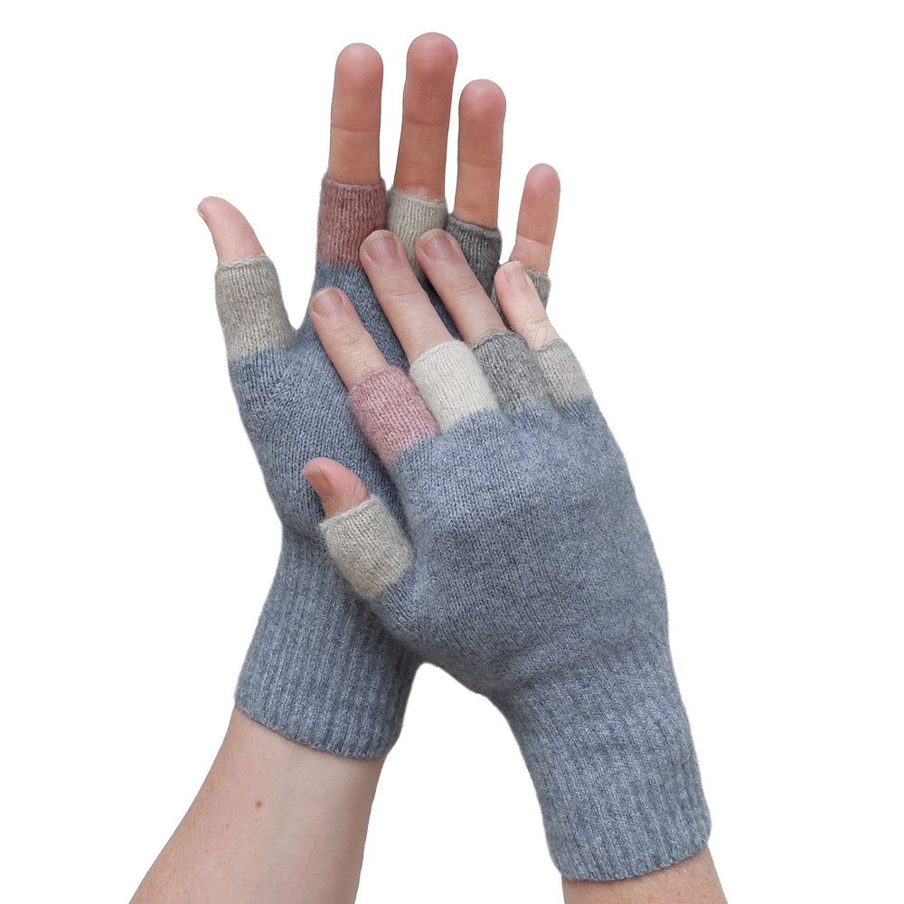 Multicoloured Fingerless Gloves