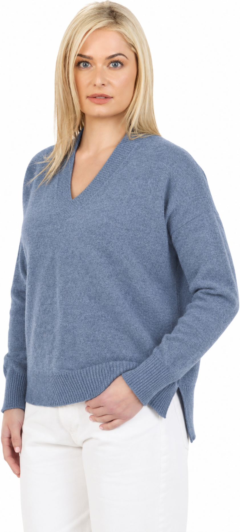 AI-generated colour visualisation of a model wearing NB913 in Crystal