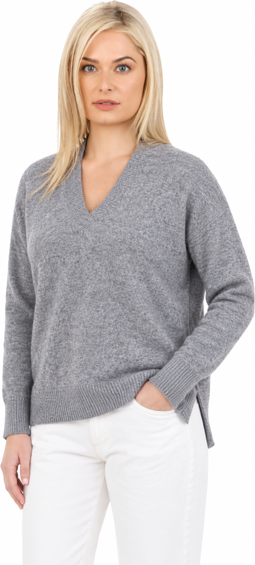 AI-generated colour visualisation of a model wearing NB913 in Dove