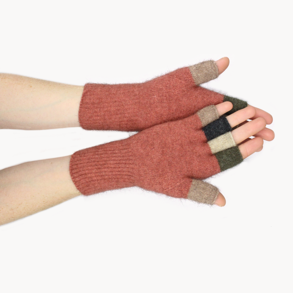 Multicoloured Fingerless Gloves