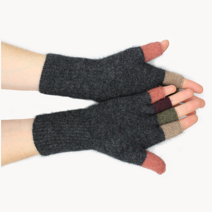 Multicoloured Fingerless Gloves